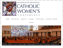 Tablet Screenshot of catholicwomensconference.org